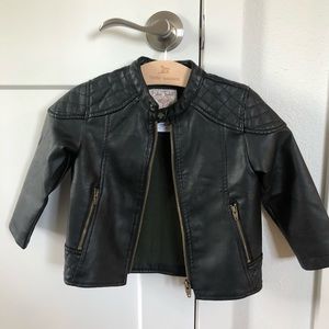 Zara faux leather biker jacket NWOT